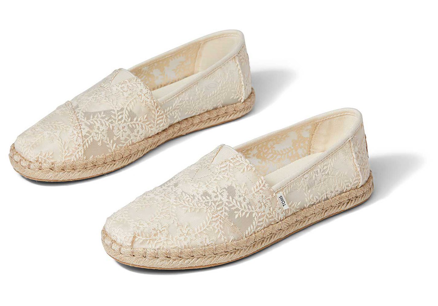 Toms Espadryle Damskie Beżowe - Alpargata Rope - 54GKFTHBW